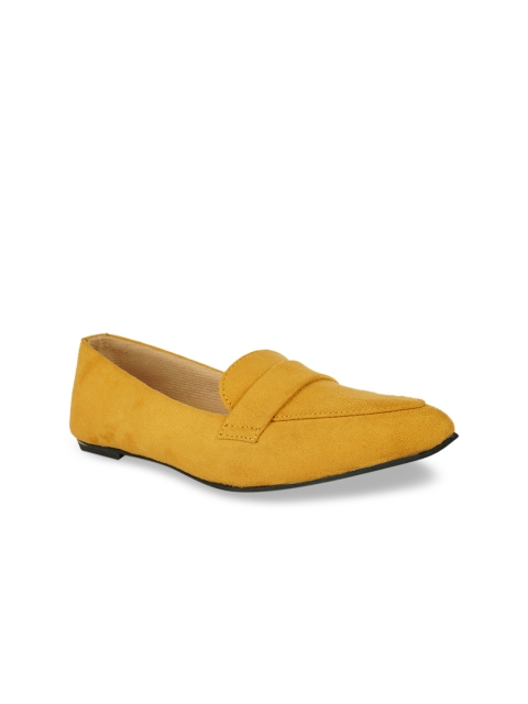 

STALK Women Mustard Ballerinas with Bows Flats