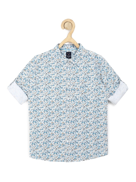 

Allen Solly Junior Boys Blue Slim Fit Floral Printed Casual Shirt