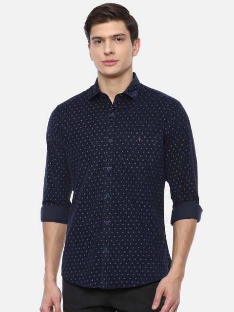 

Louis Philippe Sport Men Navy Blue Slim Fit Printed Casual Shirt