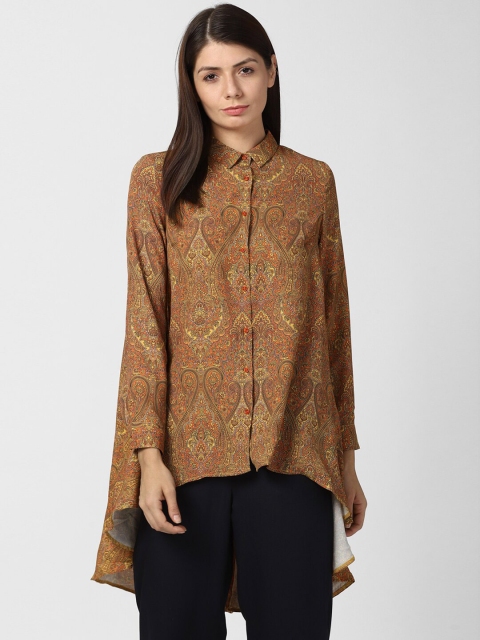 

Van Heusen Woman Women Brown Printed Regular Fit Casual Shirt