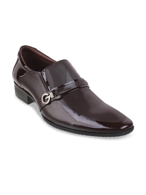 

Metro Men Burgundy Leather Formal Slip Ons