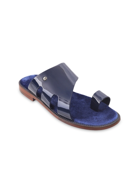 

Metro Men Blue Leather Comfort Sandals