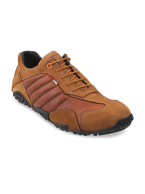 

Metro Men Tan Suede Trekking Shoes