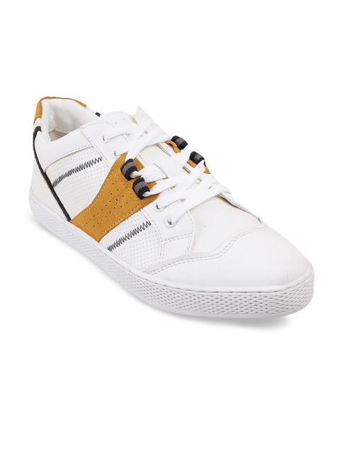 

Metro Men White Colourblocked Sneakers