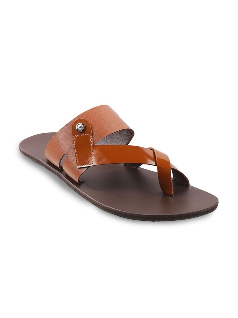 

Metro Men Tan Leather Comfort Sandals