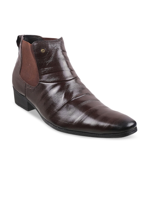 

Metro Men Brown Solid Formal Boots