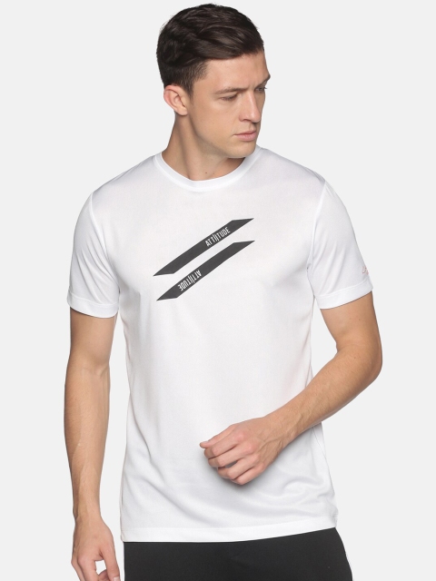 

ATTIITUDE Men White Typography Printed Slim Fit T-shirt
