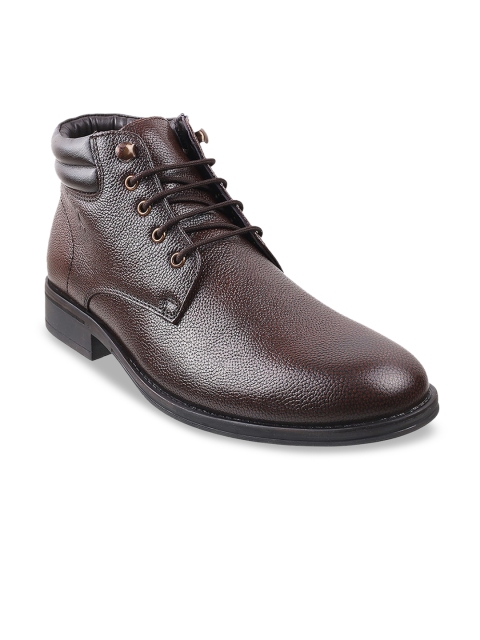 

Mochi Brown Textured Leather Derbys