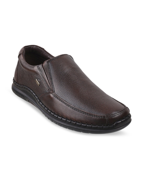 

Mochi Men Brown Leather Slip-On Sneakers