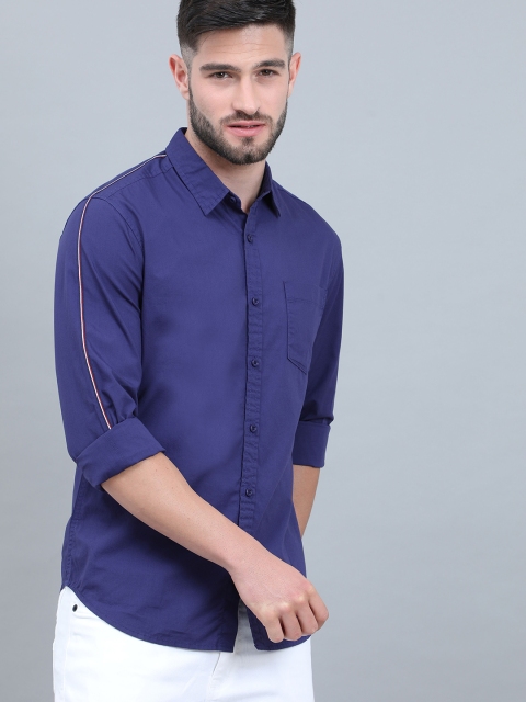 

HERE&NOW Men Blue Slim Fit Casual Shirt