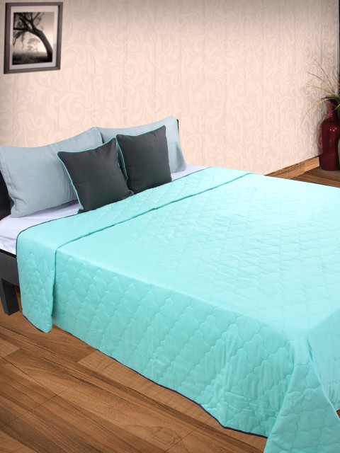 

Portico New York Blue 300 TC Cotton Double Bed Cover Set