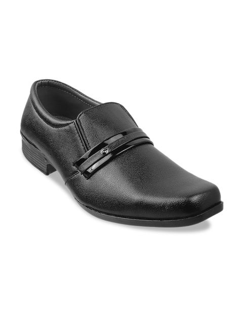 

WALKWAY by Metro Men Black Solid Formal Loafers