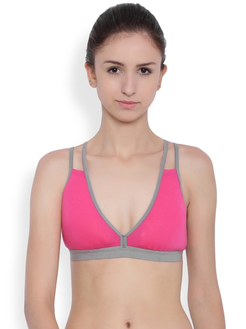 

BRAG Pink Cage Back Plunge T-shirt Bralette BLA04PK01
