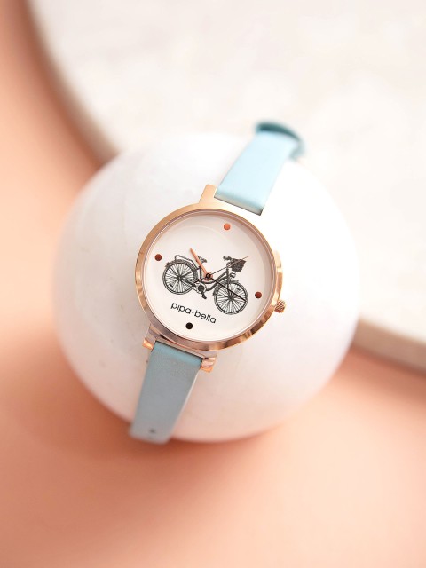 

Pipa Bella Women Cream-Coloured Printed Dial & Blue Straps Analogue Watch O-JA22WT00116515