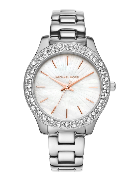 

Michael Kors Women Off-White Mother of Pearl Liliane Analogue Watch MK4556