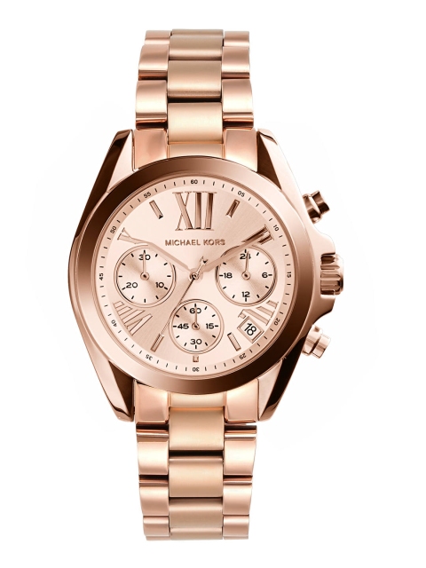 

Michael Kors Women Rose Gold-Toned Bradshaw Analogue Watch MK5799I