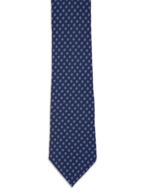 

Van Heusen Men Navy Blue Woven Design Skinny Tie