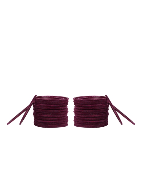 

Arendelle Set Of 48 Burgundy Solid Bangles