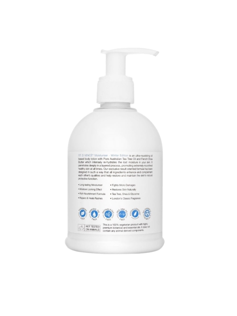 

ST. D'VENCE Winter Edition Body Lotion with Tea Tree Oil & Shea Butter 300 ml, White