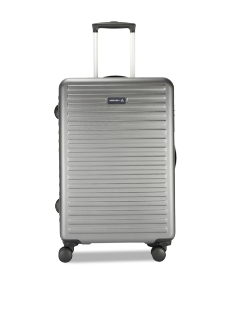 

THE ASSEMBLY Grey Textured Hard-Sided Medium Trolley Suitcase