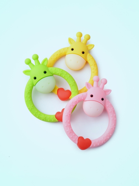 

R for Rabbit Infants Yellow Giraffe Baby Teether Toy