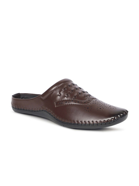 

FOUR STAR TRUCK SALES Men Brown Textured Loafers