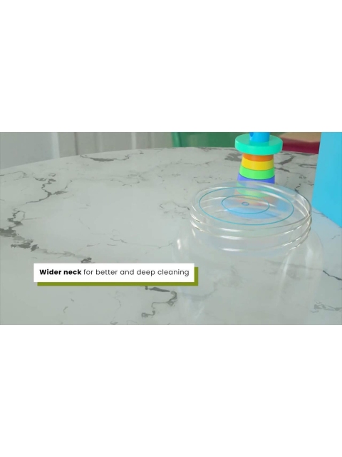 

R for Rabbit Blue & Transparent BPA Free Feeding Bottle 250 ml