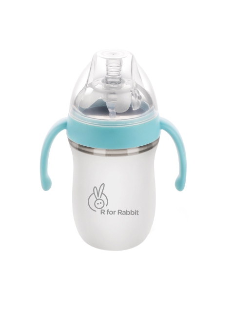

R for Rabbit Blue Silicon Feeding Bottle - 260 ml