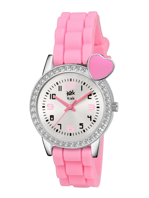 

Kool Kidz Unisex Kids Silver-Toned Dial & Pink Straps Analogue Watch DMK 048 PK 03