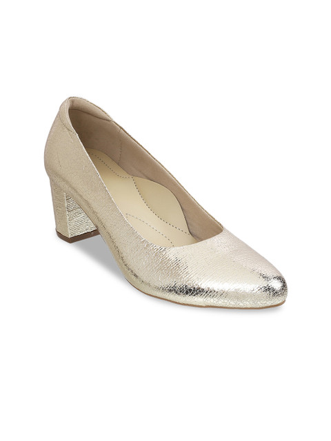 

Metro Gold-Toned Block Pumps