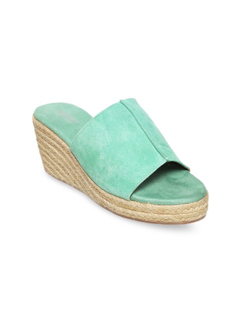 

Metro Green Wedge Sandals