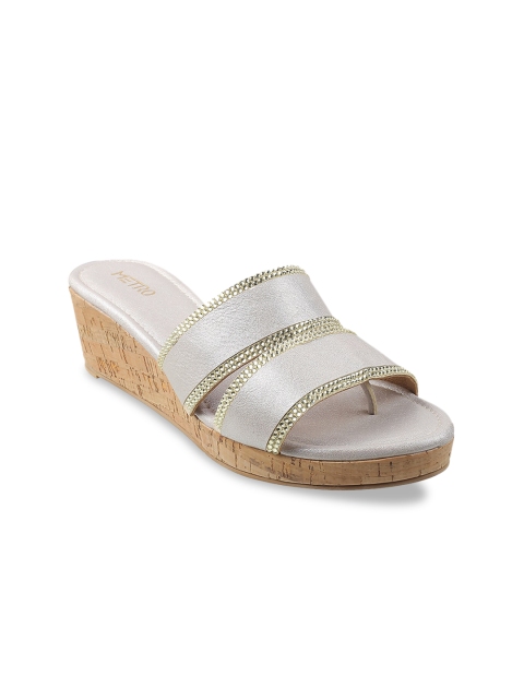 

Metro Gold-Toned Embellished Wedge Sandals