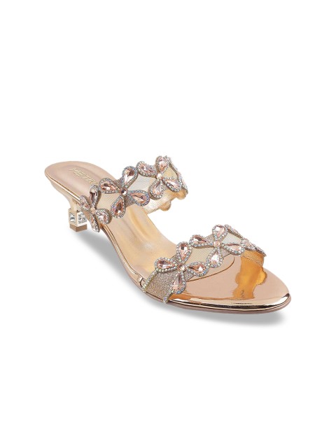 

Metro Gold-Toned Block Sandals