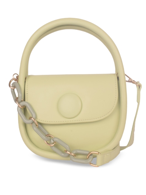 

Bagkok Green Structured Satchel Bag