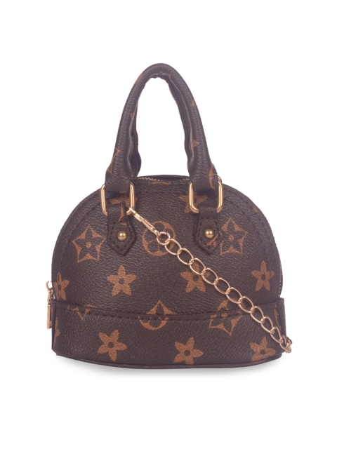 

Bagkok Brown PU Structured Satchel Bag