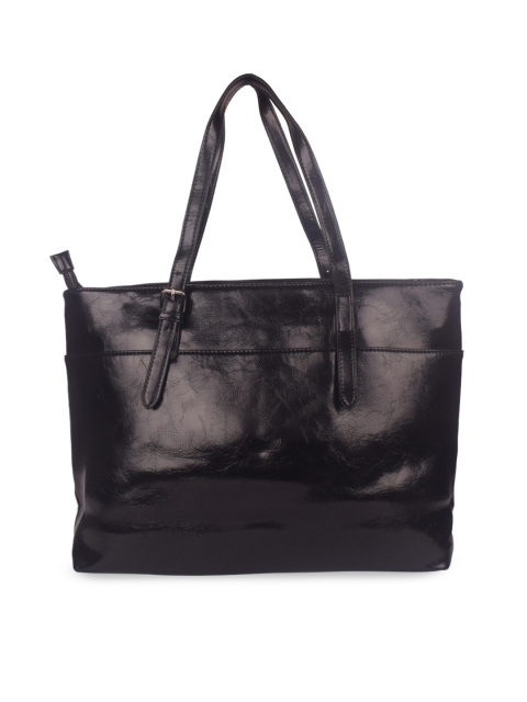 

Bagkok Black PU Structured Tote Bag