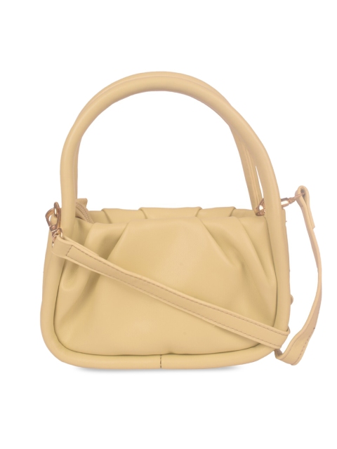 

Bagkok Beige Structured Satchel Bag