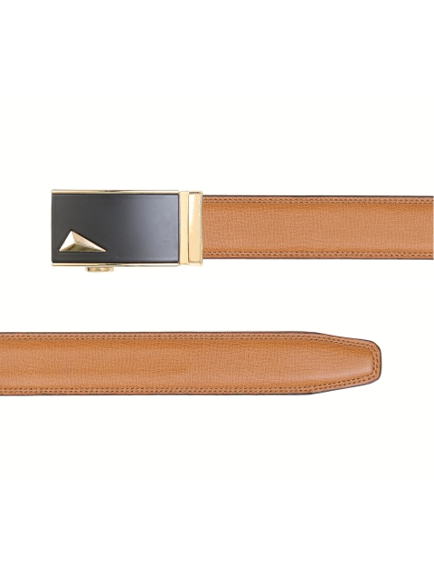 

Calvadoss Men Tan & Gold Textured PU Belt