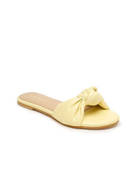 

Bruno Manetti Women Yellow Open Toe Flats