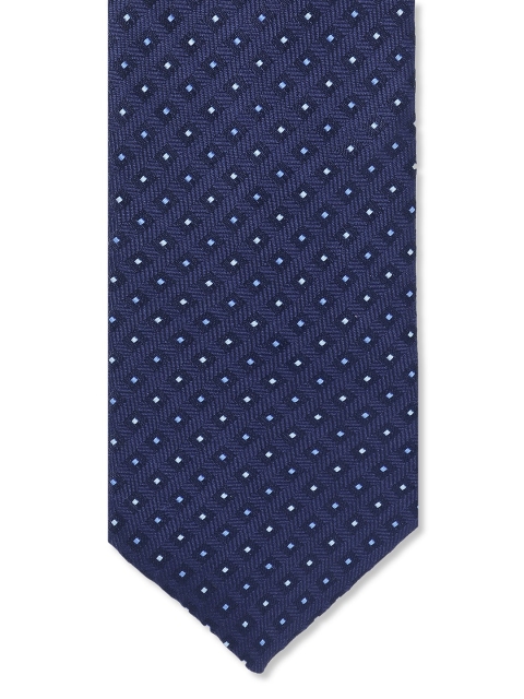 

AD By Arvind Men Blue Woven Design Skinny Tie