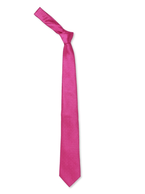 

AD By Arvind Men Pink Solid Skinny Tie