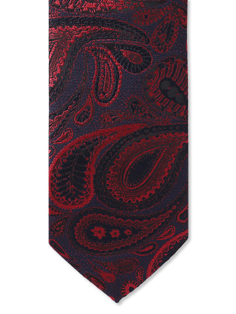 

AD By Arvind Men Blue & Red Printed Skinny Tie