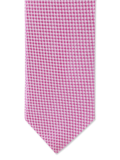 

AD By Arvind Men Pink Woven Design Skinny Tie