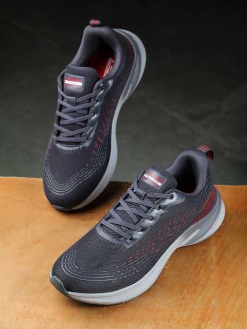 

ABROS Men Grey Mesh Running Sports Shoes