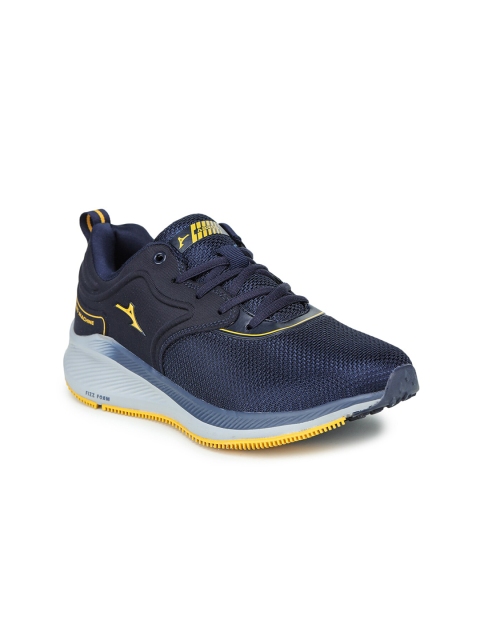 

ABROS Men Navy Blue Mesh Running Shoes