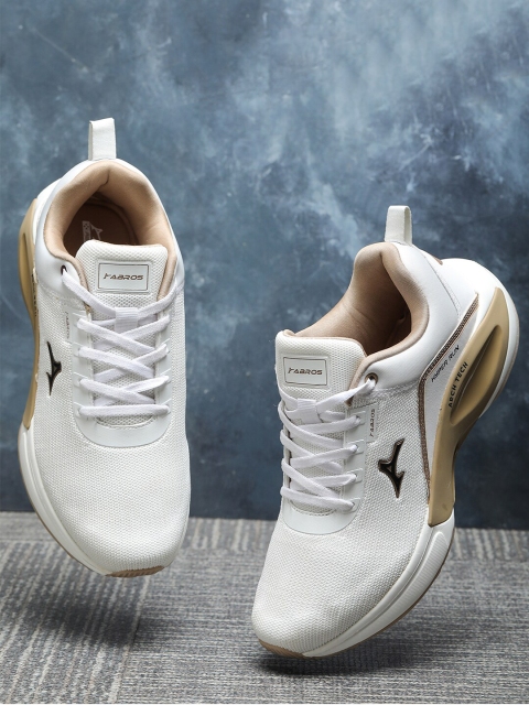 

ABROS Men White Mesh Running Sports Shoes