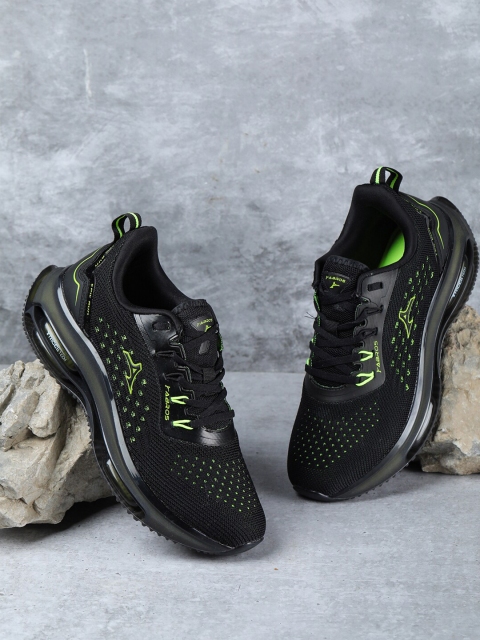 

ABROS Men Black Mesh Running Sports Shoes