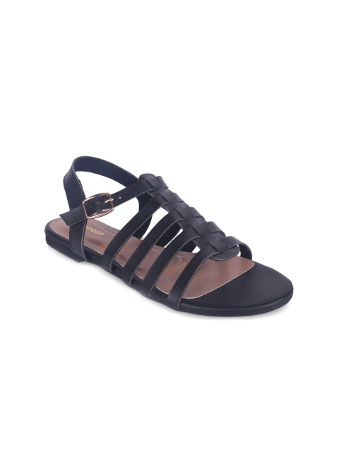

Sanhose Women Black Gladiators Flats