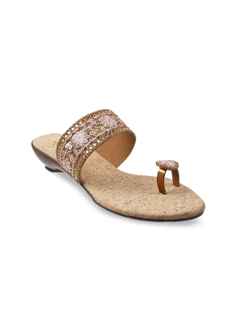 

Mochi Gold-Toned Embellished Wedge Sandals