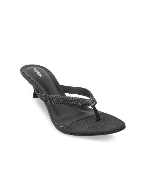 

Mochi Black Open Toe Kitten Sandals